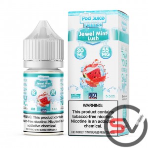 POD JUICE TFN SALT 30ML - JEWEL MINT LUSH FREEZE POD JUICE TFN SALT 30ML - JEWEL MINT LUSH FREEZE